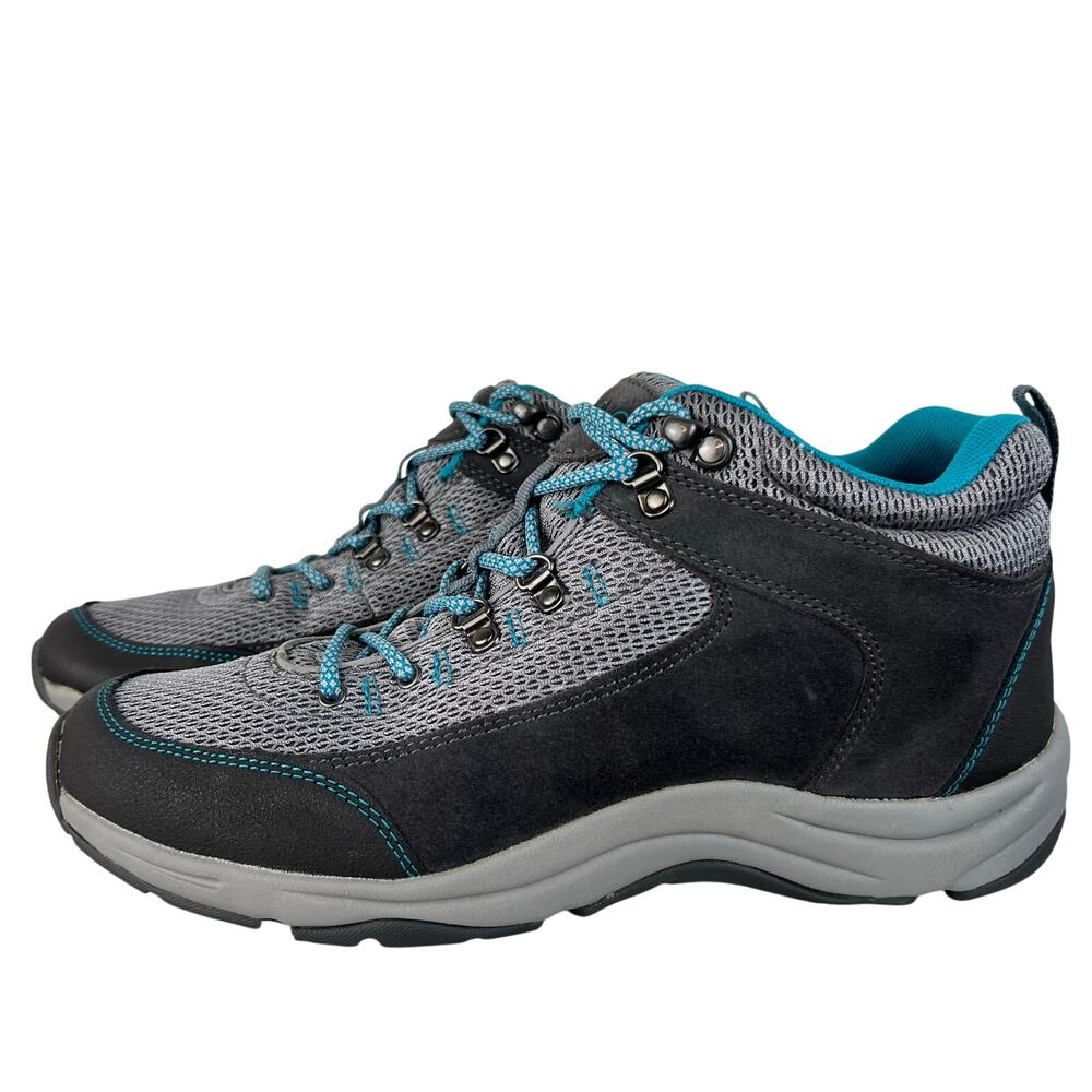 Vionic Women's Cypress Grey Blue High Top Hiking Sneakers Trail Boots (Sz 10)